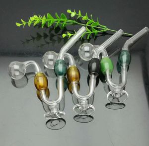 Cachimbos de fumaça Narguilé Bong de vidro Bongs de água de óleo Pote de cobra colorido com base de bolha dupla