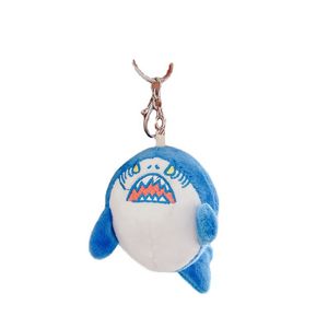 11CM Cute Simulation Shark Plush Key Chain Creative Scented Soft Plush Cartoon Shark Keychains Bag Pendant Key Ring Holder Kids