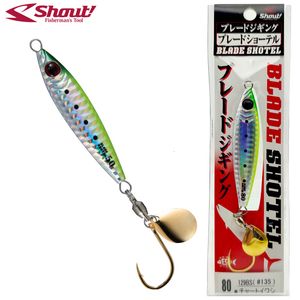 Esche Esche Giappone Shout Blade Sel High Pitch Jigging con Blade Hook Shore Jigging Metal Jig Pesca in acqua salata Slow Jigging Lure Bait 230619