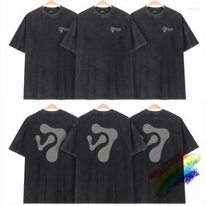 Camisetas masculinas Wash Grey Vujade ESTUDO DE CASO Camiseta 1:1 Qualidade Oversized 2023ss Top Tees