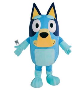 2023 novo o bingo cão mascote traje adulto personagem dos desenhos animados roupa atraente terno plano presente de aniversário melhor qualidade