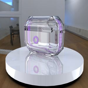 Hörlurstillbehör Transparent dammtät fodral för AirPods Pro 2 Air Pods Airpod hörlurar Socktät skyddsskyddslådor Trådlös laddningslåda