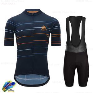 Conjuntos de camisas de ciclismo Rx Roupas masculinas vestem melhor Rainbow Team Summer Areo Roupas de manga curta MTB Road Bike 230620