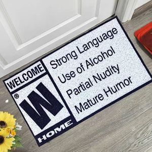 Carpets Welcome mat Funny Mature Rating Doormat perfect gift for video game lovers 230621