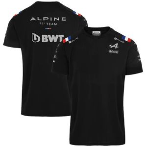 Men's T-Shirts Formula One Alpine Spanish Driver Fernando Alonso Blue Short-Sleeved Outdoor Extreme Sports Fan Crew Neck T-Shirt 230620