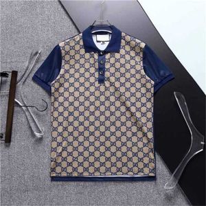 2023 Designer Camisas Polo Masculinas Luxo Casual T Shirt Serpente Abelha Carta Estampada Bordado Moda High Street Mens Polos 1BGO