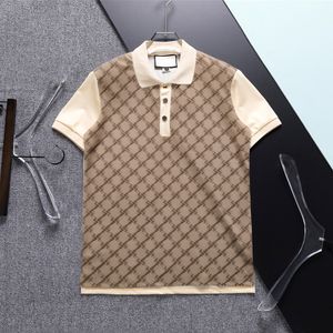 Męski projektant koszulki polo letnia moda oddychająca z krótkim rękawem Casual Top M-3xl