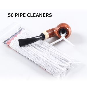 Commercio all'ingrosso 15 cm cotone bianco scovolino per pipa ad acqua bar radice accessori per fumatori sigarette tabacco per pipe detergenti spazzola 50 pezzi per confezione per vetro bong