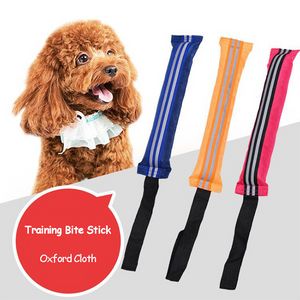 Hundträning stick tugga leksak interaktiv träning hundbett stick oxford tyg bit beständig leksak för stora små hundartiklar