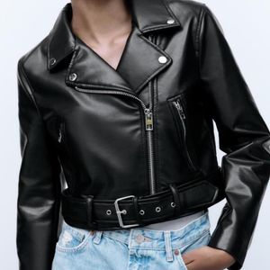 Womens Designer leather Jacket Woman Short Coats Autumn Style Slim For Lady Genuine leather Jacket Designer Coat luxury designer woman jackets