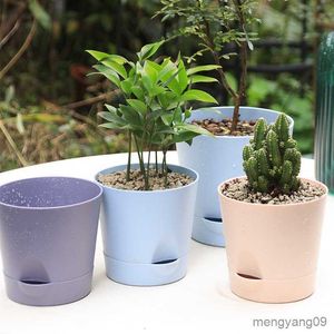 Planters Pots Self Watering Plant Flower Pot Planter Home Garden Indoor Outdoor Plastic Pots R230621