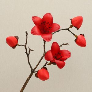 Fiori decorativi Beautiful Real Touch Kapok Big Branch Fake Fleur Artificielle Party Home Decoration Flores Indie Room Decor