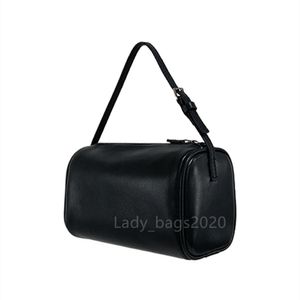 The Row Pillow Bucket Bag Axillary Totes Mini-Handtasche aus glattem Leder, luxuriöse Damen-Designer-Taschen, flacher Schultergurt, Umhängetasche, Clutch, minimalistische Handtasche für Damen