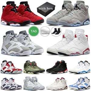 mit Box Toro Bravo 6 Jumpman 6s Basketballschuhe Aqua Georgetown Cool Grey UNC University Blue Red Oreo Electric Green Olympic Herrentrainer Outdoor-Sneaker