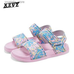 XZVZ Kids Sandals Soft Comfortable Childrens Shoes EVA Non-slip Sole Baby Girls Sandals Lightweight Travel Beach Shoes Princess L230518