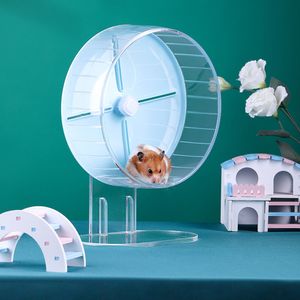 Small Animal Supplies Super Silent Hamster Exercise Wheels Quiet Spinner Running with Adjustable Stand for Hamsters Gerbils Mice 230620