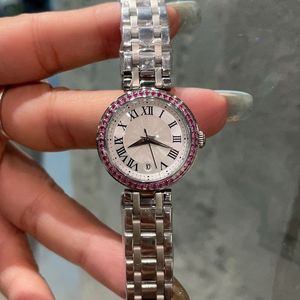 Relógio feminino Quartz Movement Watch 26mm Beauty Watch Bussniess Aço inoxidável Fashion Montre De Luxe Ladies
