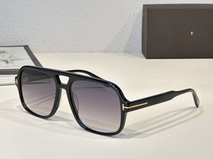 Leisure TOMFORD Sunglasses Male and female designers retro large frame plate sunglasses black frame Sunglasses driver outdoor