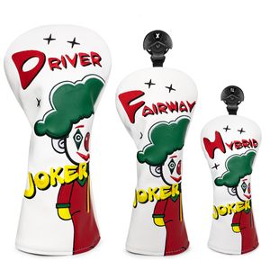 Inne produkty golfowe Clown Series Cover Club Wooden Club Club Cover Cover Protection Hat Cover 230620