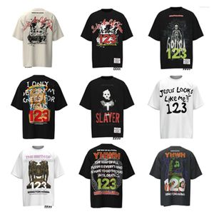 Men's T Shirts Frog Drift RRR123 Vintage Streetwear Quality Printed Clothing Cotton Loose Oversized T-Shirt Tops Tees For Men
