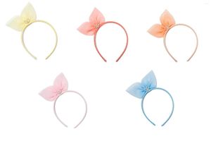 Accessori per capelli Boutique 15pcs Fashion Cute Tulle Orecchie Fasce per capelli Glitter strass Fasce dure Princess Party Headwear