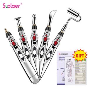 Head Massager Electric Acupuncture Point Massage Pen Pain Relief Laser Therapy Electronic Meridian Energy Body Back Neck Leg 230620
