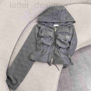 Damen Jacken Designer Frauen Nylon Jacke Frühling Sommer Licht Designer Brief Gedruckt Mantel Voller Reißverschluss Mäntel VLH4