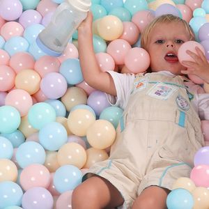 Ballong 50100 st ekovänlig färgglad boll mjuk plastisk havskul rolig baby barn simma grop vatten leksak pool havsvåg boll dia 5,5 cm 230620