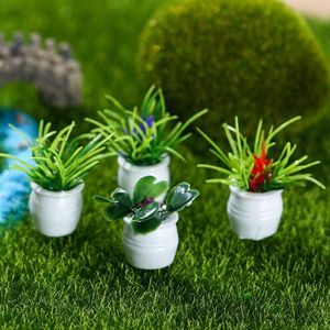 Sadzi doniczki Zestaw doniczkowy posąg rośliny DIY Mini Flower Miniaturowy wodoodporny wodoodporność R230621