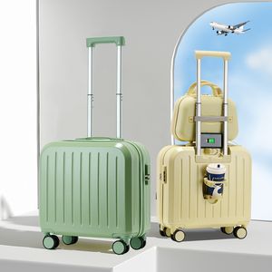 Beasumore Retro Pu Leather Rolling Luggage Sets Spinner Women Password Suitcase Wheels Inch Cabin Men Business Trolley J220707