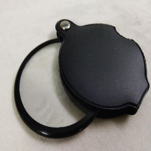 Pendant Necklaces Quality 5X 6cm Megaloscpe PU Magnifying Glasses Monocle Magnifier DIY Portable Tools Gifts