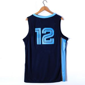 Outros Artigos Esportivos Camisa de Basquete Bordada com Malha Personalizada Nome Masculino Nº 12 Esportes Casuais Corrida Fitness Treino Tops Vintage Trendy 230620