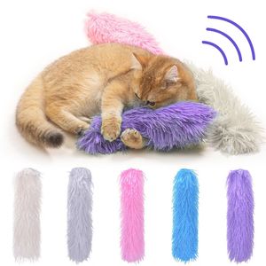 Plush Self-hi Cat Chew Toy Strip Pillow Cat Teaser Toys for Kitty Soft Interactive Cat Toy