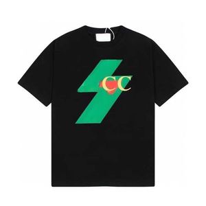 Tasarımcı T Shirt Lüks Erkek Siyah Mektup Gömlek Erkek Moda Baskılı Gömlek Kısa Kollu Moda Marka Pamuk Kadın Set Luxe O9x4