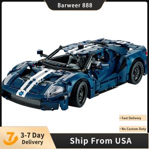 Technical Racing Car Block Ford GT Supercar 1:12 Vehicle Model 1466PCS Building Blocks Bricks Toys Kids Gift Set Compatible with 42154