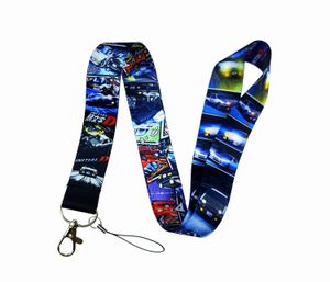 kids designer Keychain Movies racing Lanyard For Keychain ID Card Cover Passport Student Cell Phone USB Badge Holder Rope