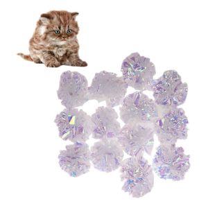 12st Candy Crinkle Balls Cat Toys Interactive Crinkle Independent Pet Kitten Cat Toys