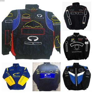 020d Men's Jackets F1 Formula One Racing Jacket Autumn and Winter Team Full Embroidered Cotton Clothing Spot Sales Z9nl