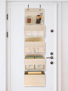 Storage Boxes Door Organizer Hangable Over The Wear-Resistant Non-woven Fabric Home Organizing Supplies For Diaper