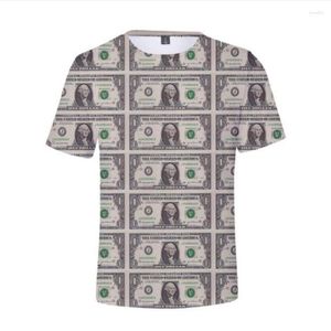 Men's T Shirts US Dollar Money 3D Print Shirt Women Men Boys Girls Summer Fashion O-neck Short Sleeve Funny Tshirt Graphic Tees Streetwear