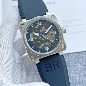 Ross Mens Bell Watch Watertproof Automatic rörelse Mekanisk Sapphire Glass i högsta kvalitet