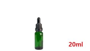 Flaconi per pipette per reagenti liquidi in vetro verde semplice Contagocce Aromaterapia 5ml-100ml Oli essenziali Bottiglie di profumi all'ingrosso DHL gratuito