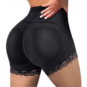 Talia brzucha shaper tyłek podnośnik body body hip hip Enhancer podkładki bieliźnia kształt koronkowy majtki kontrolne Majy łupowe Fałszywe padające brechy Boyshorts 230621