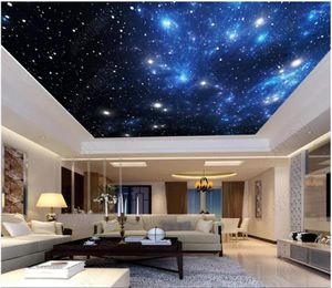 Tapety niestandardowe Po Tapeta 3D Sufit Wszechświat Fantasy Starry Sky Zenith Mural Dekoracyjne malowanie papierów ściennych Wystrój domu