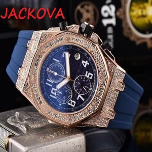 High Quality Mens Dwellers Watches Classic Design Diamond Iced Out Watch Quartz Movement Men Sport Wristwatch Gift Clock Shinning 2269