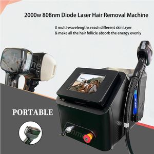 Diode Laser Hair Machine 2000W ICE Platinum 808NM 755 808 1064 EPILATION LASER Прибор