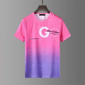 Camiseta masculina de designer de moda de alta qualidade mais recente com estampa de letras manga curta gola redonda camisetas de algodão M-3XL Z11