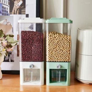 Storage Bottles Rice Container Pressed Bucket Moisture-proof Household Grain Dispenser With Lid Countertop