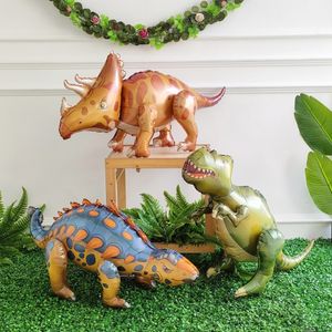 Balões de festa 4D Giant Assemble Dinosaur Foil Balloons Animal Balloons Childrens Dinosaur Birthday Party Decorations Balloon Boy Boy Kids Toys 230620