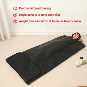 Coperta dimagrante sicura e veloce Body Sauna Fir Far Infrared Sauna Blanket Sauna Bag Spa Therapy Detox Machine227